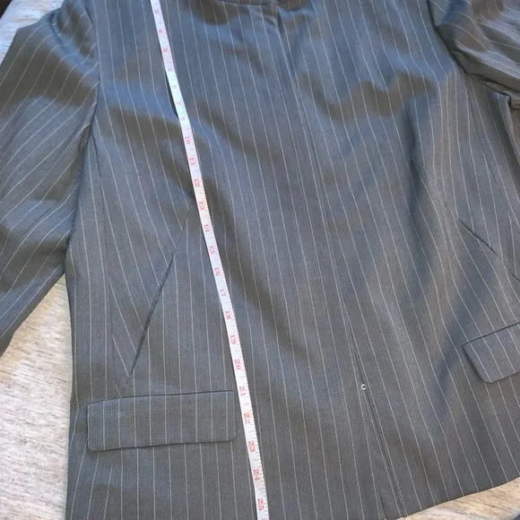 Plus Size Pinstripe Calvin Klein Suit - Picture 13 of 16